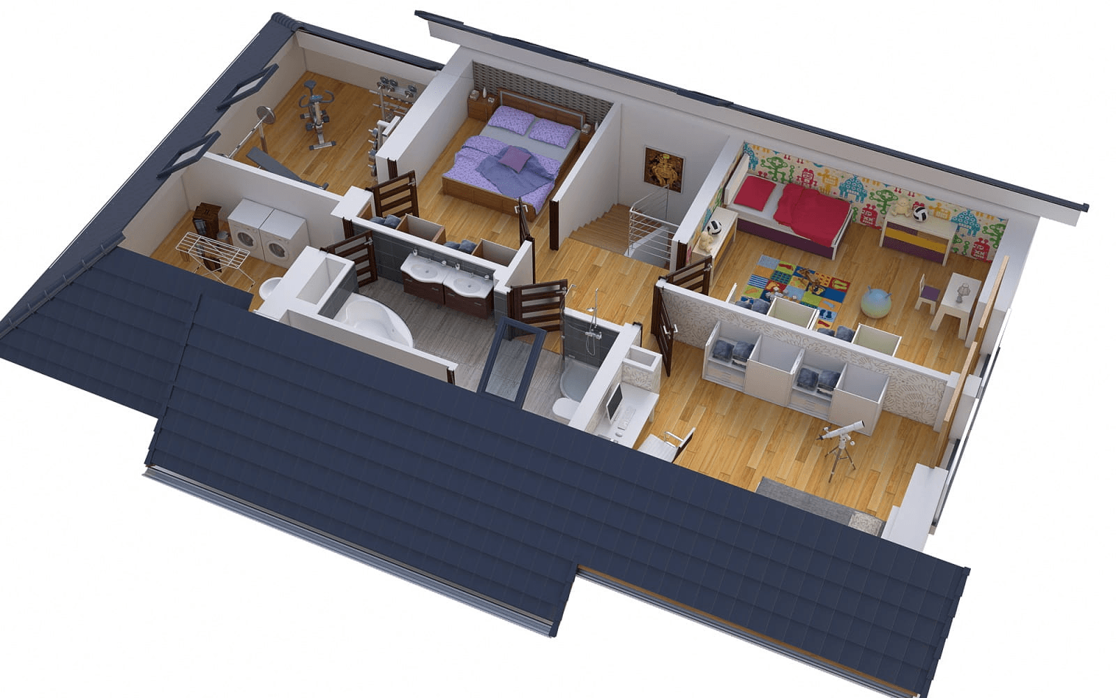 Wizualizacja domu jednorodzinnego BW-36 wariant 9