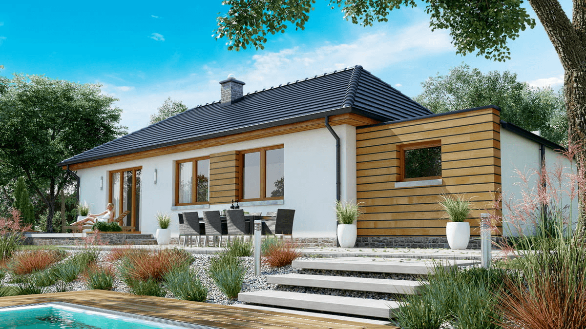 Wizualizacja domu jednorodzinnego BW-39