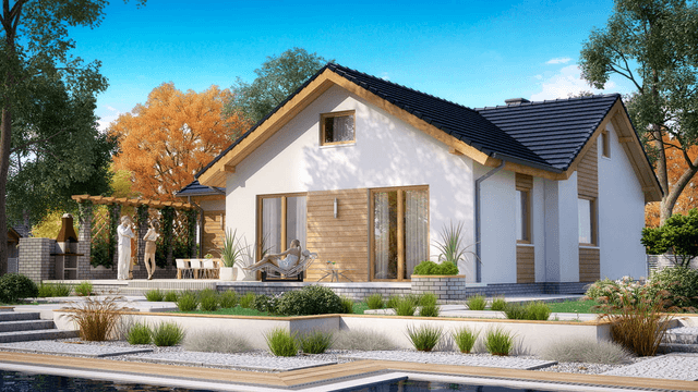 Wizualizacja domu jednorodzinnego BW-39 wariant 2.