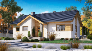 Wizualizacja domu jednorodzinnego BW-39 wariant 2.