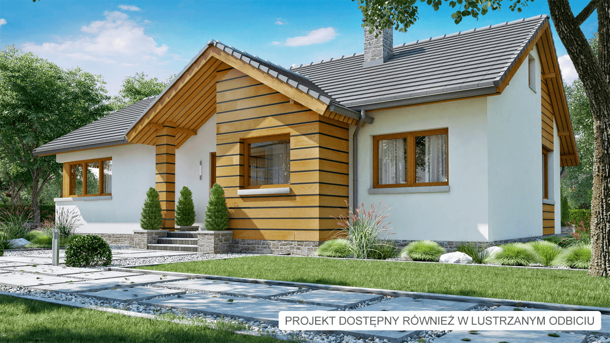 Wizualizacja domu jednorodzinnego BW-39 wariant 4