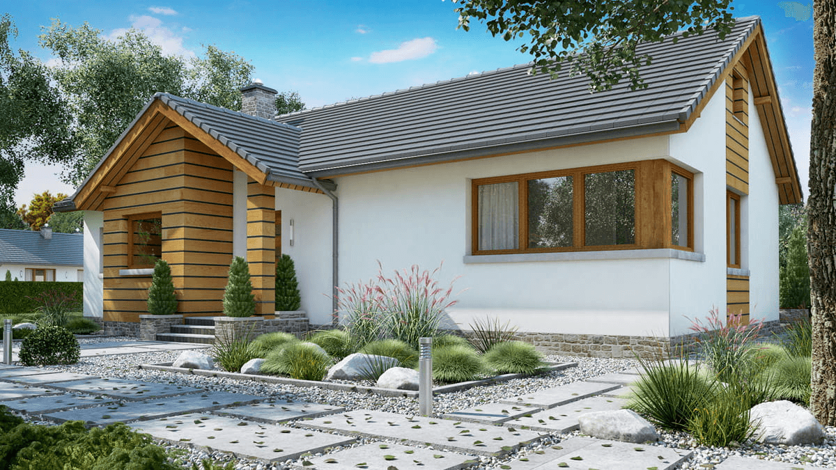 Wizualizacja domu jednorodzinnego BW-39 wariant 4