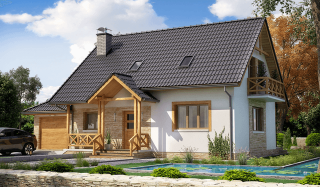 Projekt domu BW-49 wariant 1