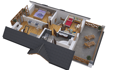 Wizualizacja domu jednorodzinnego BW-49 wariant 9