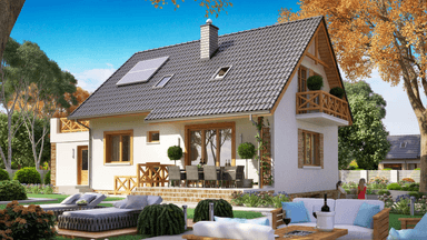 Wizualizacja domu jednorodzinnego BW-49 wariant 9