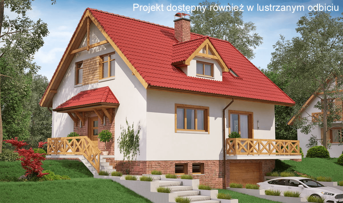Wizualizacja domu jednorodzinnego BW-53