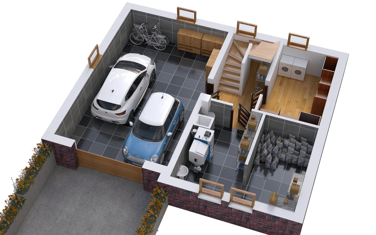 Wizualizacja domu jednorodzinnego BW-53