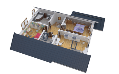 Wizualizacja domu jednorodzinnego BW-55