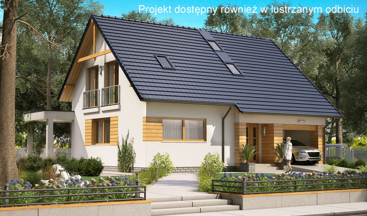 Wizualizacja domu jednorodzinnego BW-55