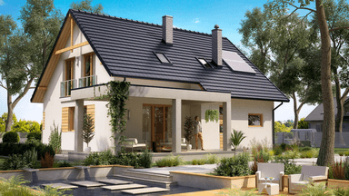 Wizualizacja domu jednorodzinnego BW-55