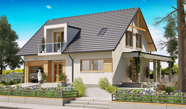 Projekt domu BW-55 wariant 2