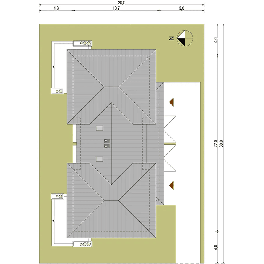 Działka projekt domu Igor Duolit