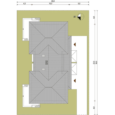 Działka projekt domu Igor Duolit