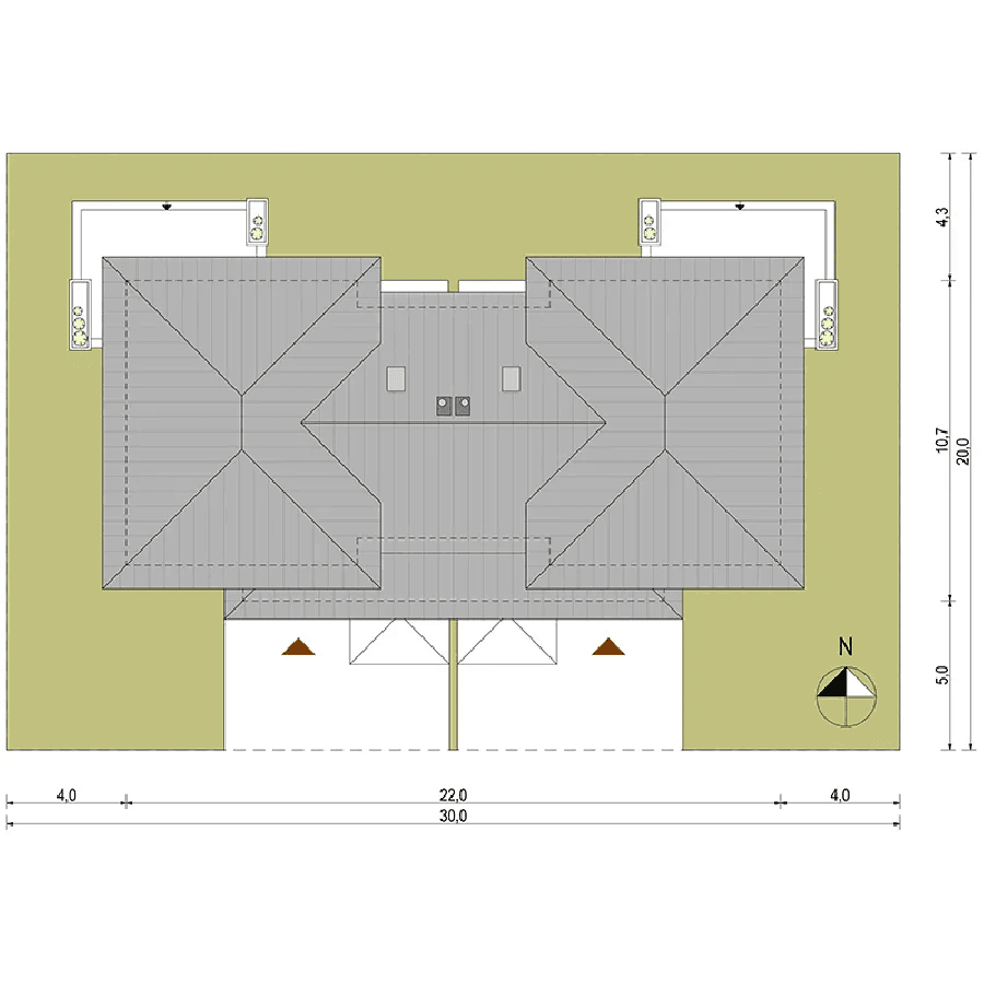 Igor Duolit usytuowanie na działce