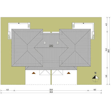 Igor Duolit usytuowanie na działce