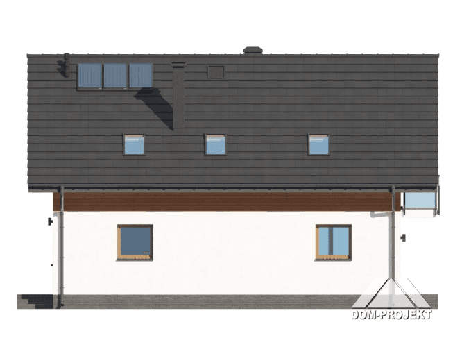 Elewacja projektu domu z budową