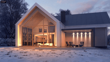 Budowa domu Z357 D w szkielecie drewnianym