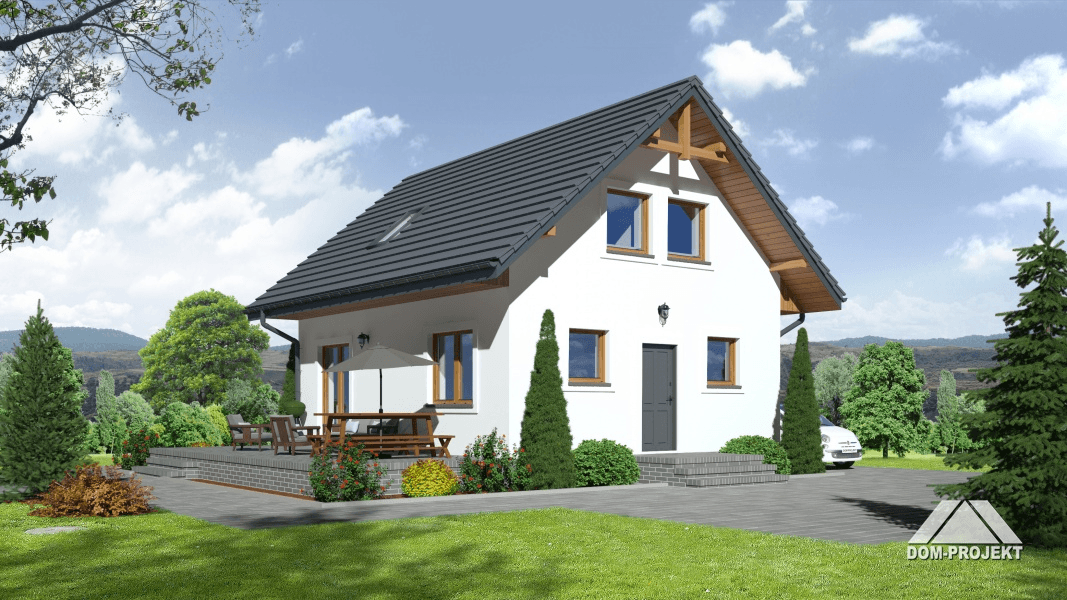 Gładyszowo aa 70 dom z budową w konstrukcji bal drewniany