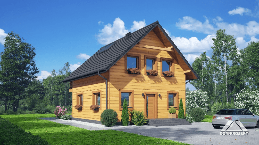 Budowa domu z bala drewnianego gryfice aa 70 dws