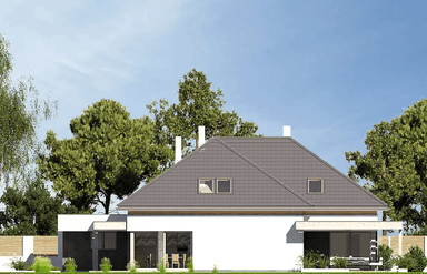 Elewacja boczna domu Alexndria