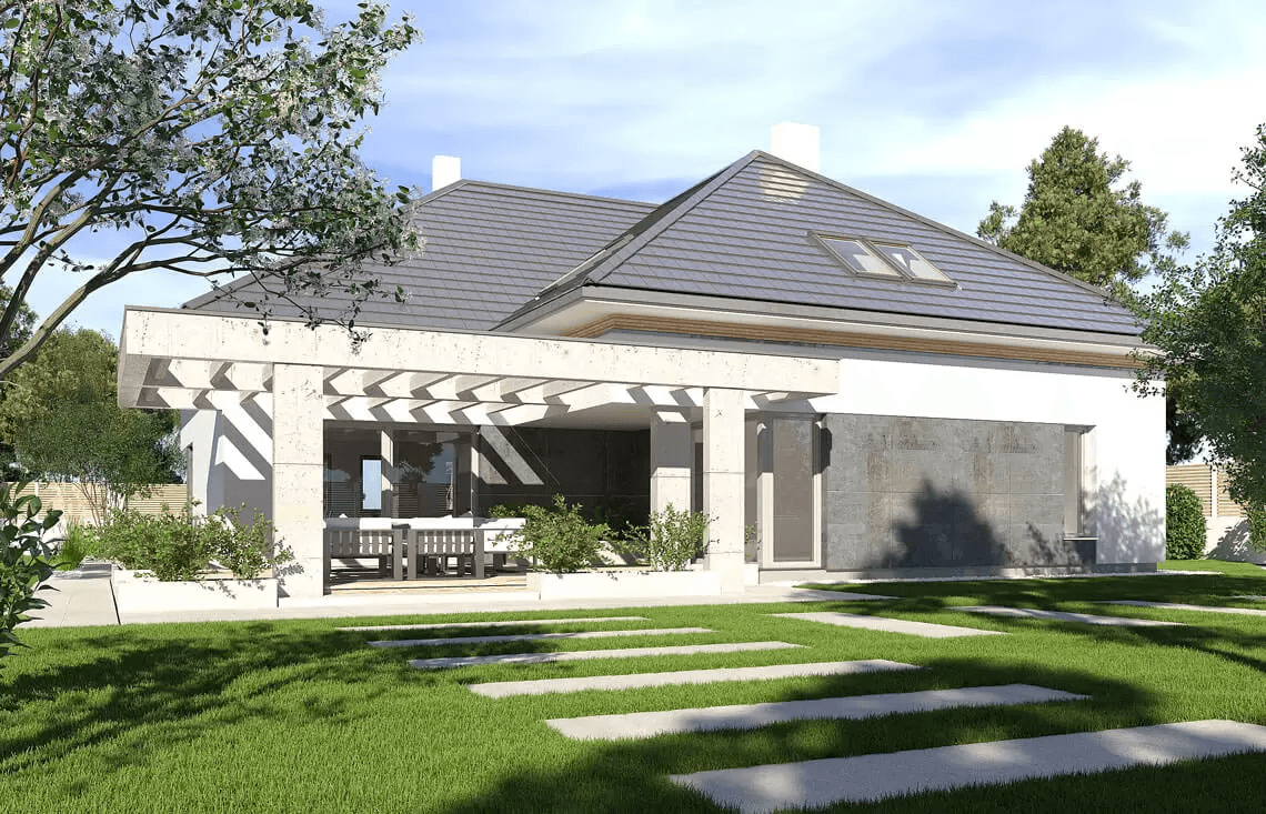 Wizualizacja domu jednorodzinnego Alexandria