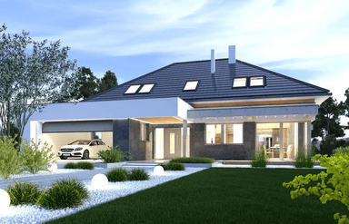 Wizualizacja domu jednorodzinnego Alexandria