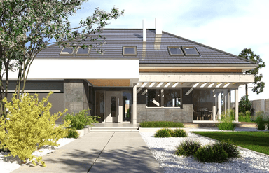 Wizualizacja domu jednorodzinnego Alexandria