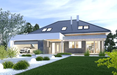 Wizualizacja domu jednorodzinnego Alexandria