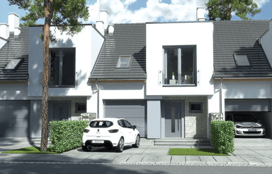 Wizualizacja projektu domu Andrea 3 segmenty