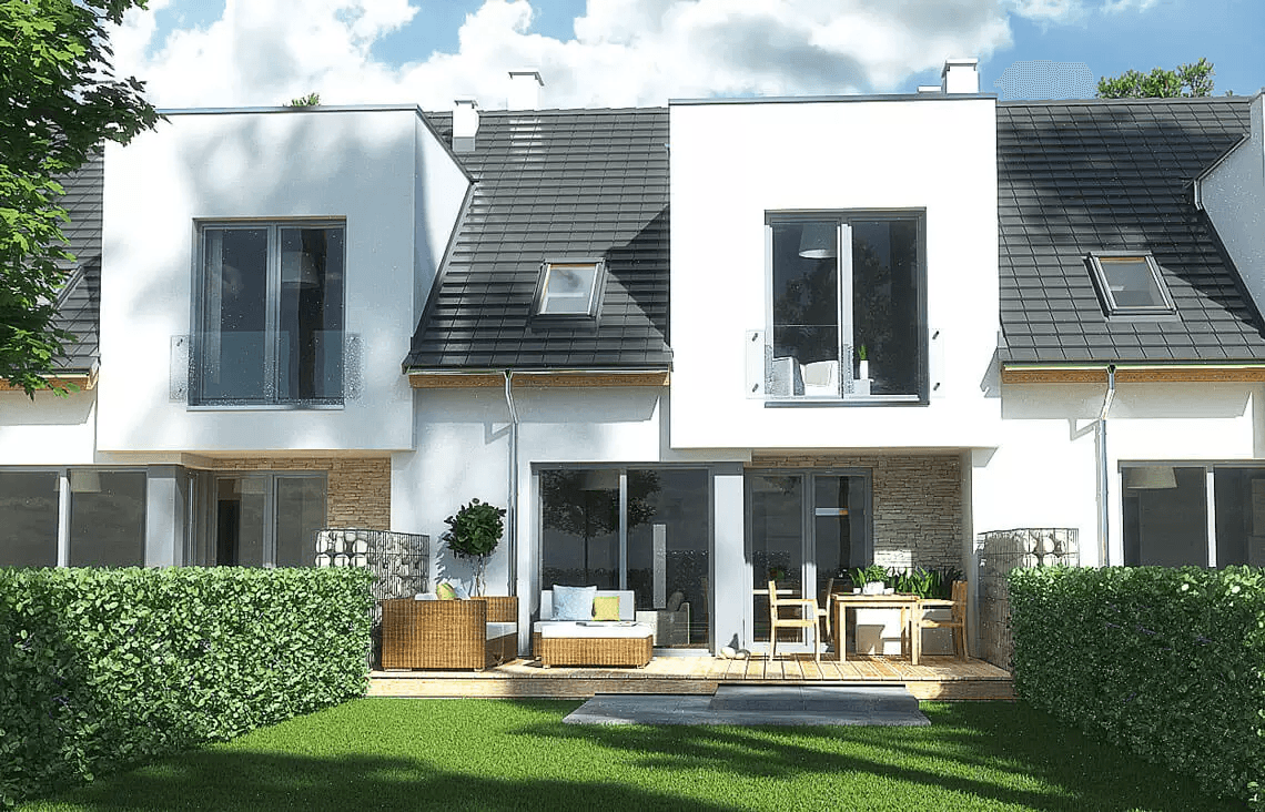 Wizualizacja projektu domu Andrea 3 segmenty