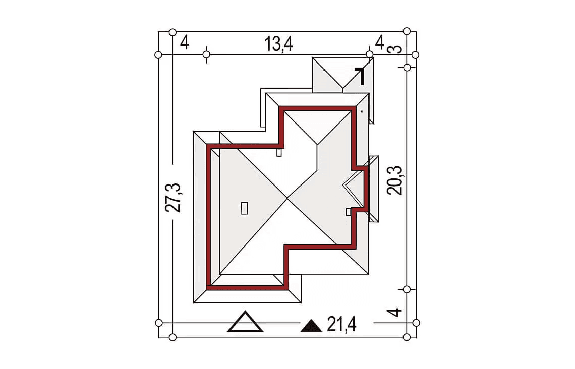 Usytuowanie projektu domu Carmen Grande A