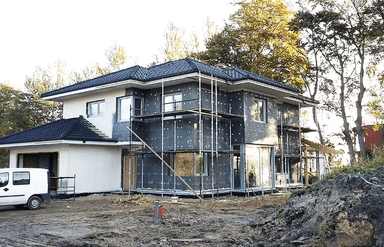 Wizualizacja domu jednorodzinnego Carmen Magdalena B 30 stopni strop monolityczny