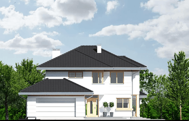 Elewacja frontowa domu Carmen Magdalena B