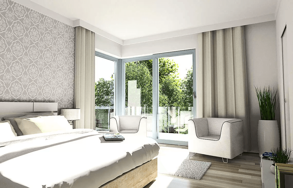 Wizualizacja projektu domu jednorodzinnego Carmen Magdalena B strop monolityczny