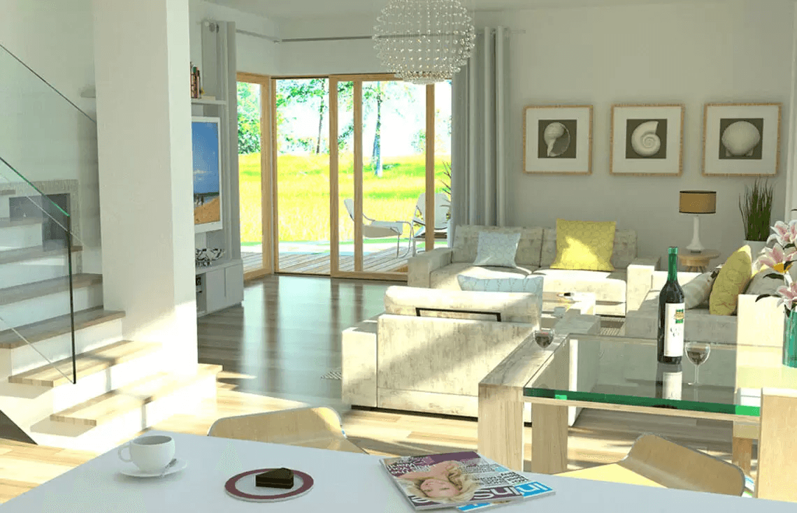 Wizualizacja projektu domu Carmen Magdalena C 30 stopni