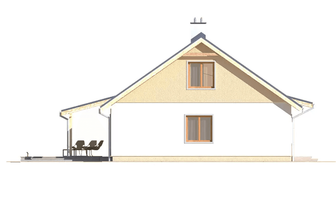 Elewacja boczna domu Abi A