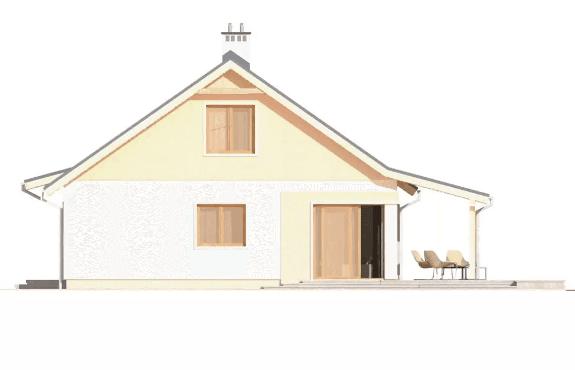 Elewacja boczna domu Abi A