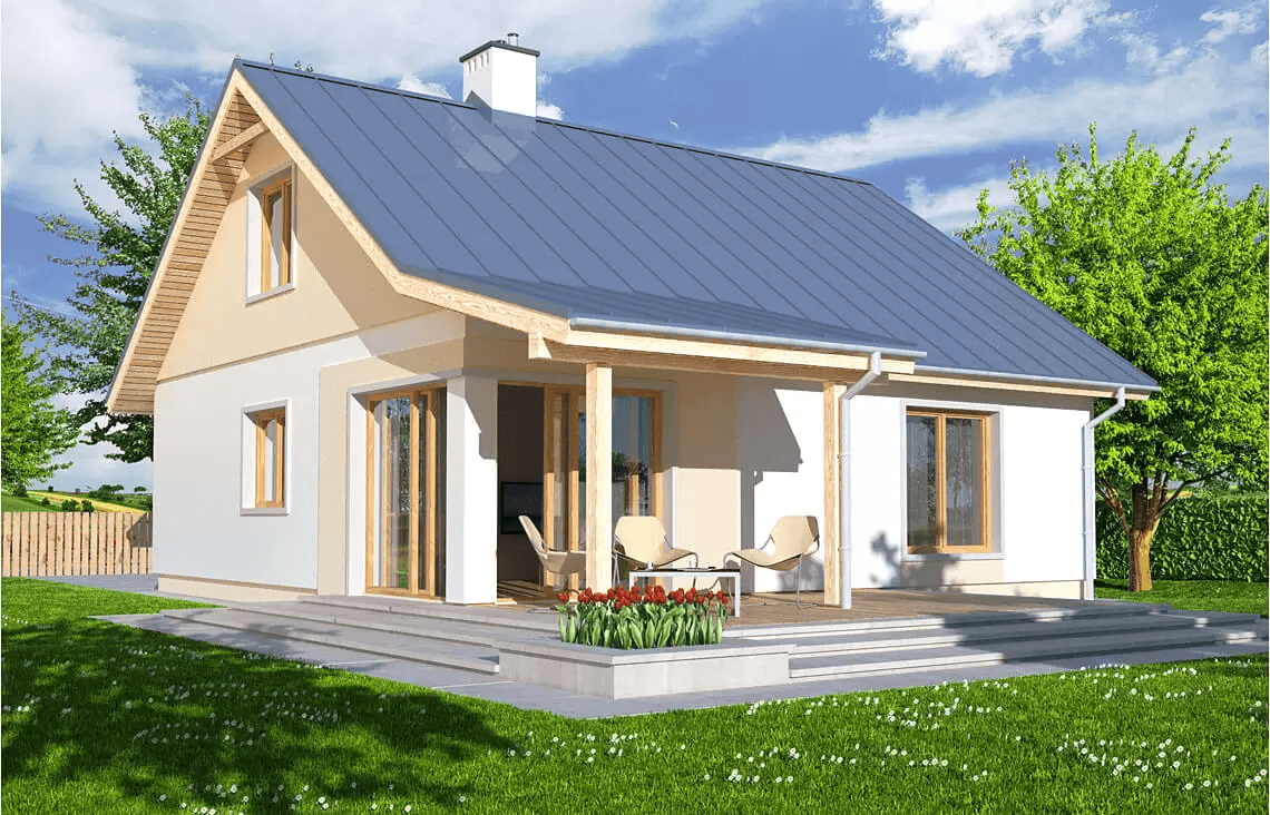 Wizualizacja domu jednorodzinnego Abi A