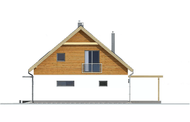 Elewacja boczna domu Amber A