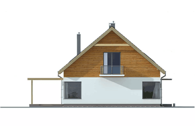 Elewacja boczna domu Amber A