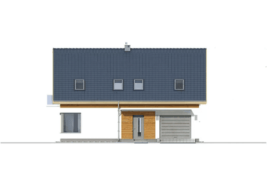 Elewacja frontowa domu Amber A