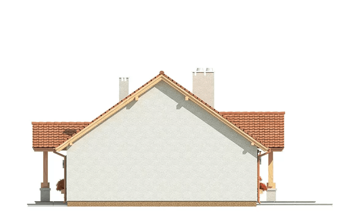 Elewacja boczna domu Anita A