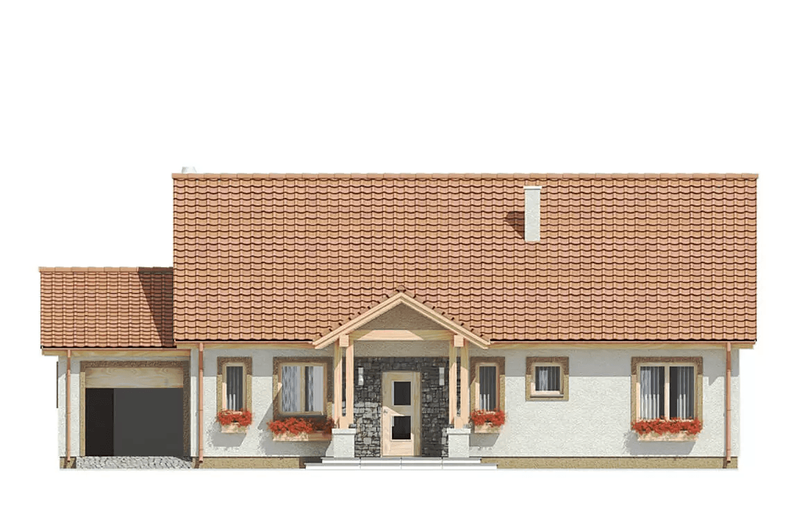 Elewacja frontowa domu Anita A