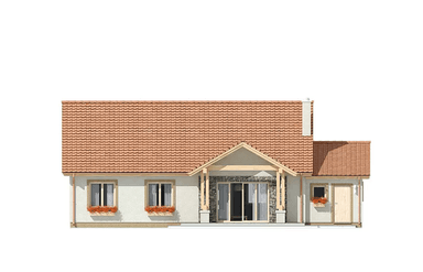 Elewacja ogrodowa domu Anita A