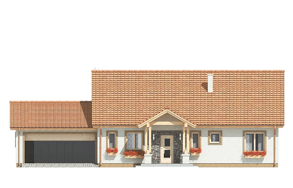 Elewacja frontowa domu Anita B