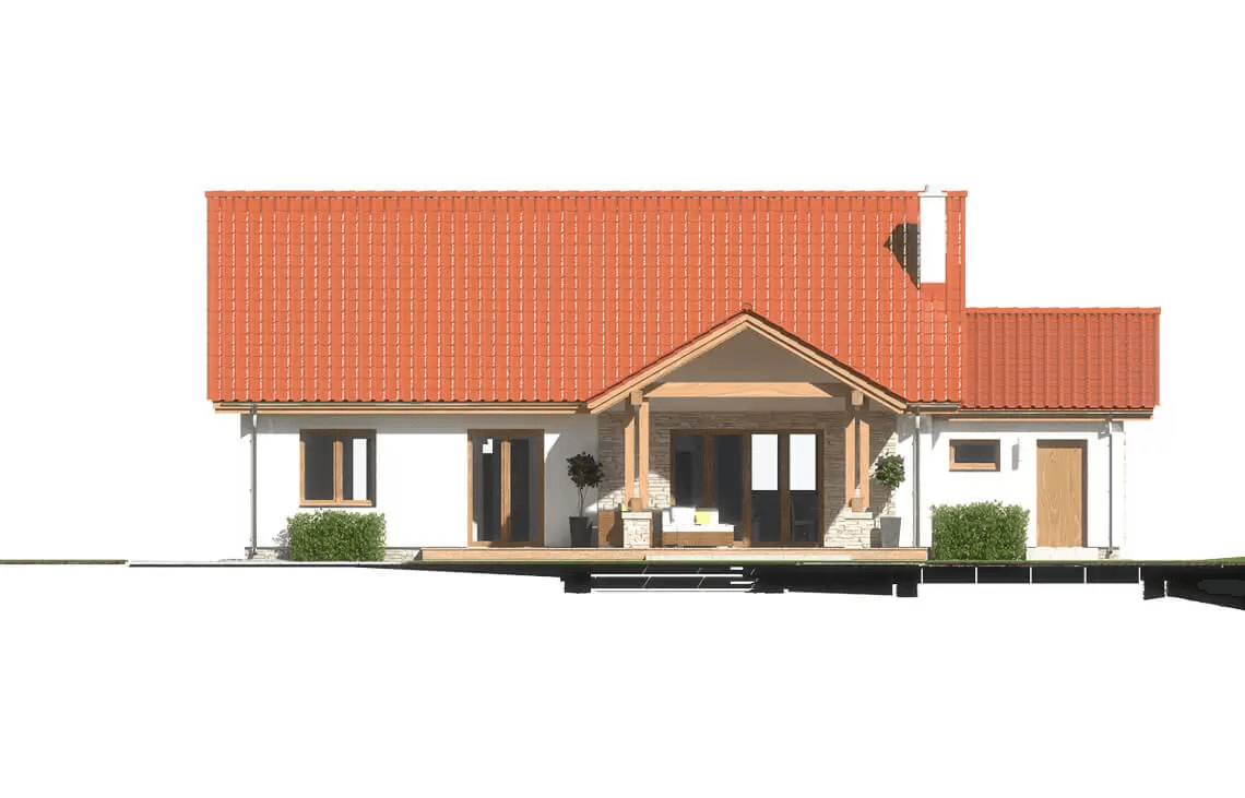 Elewacja ogrodowa domu Anita Nova A