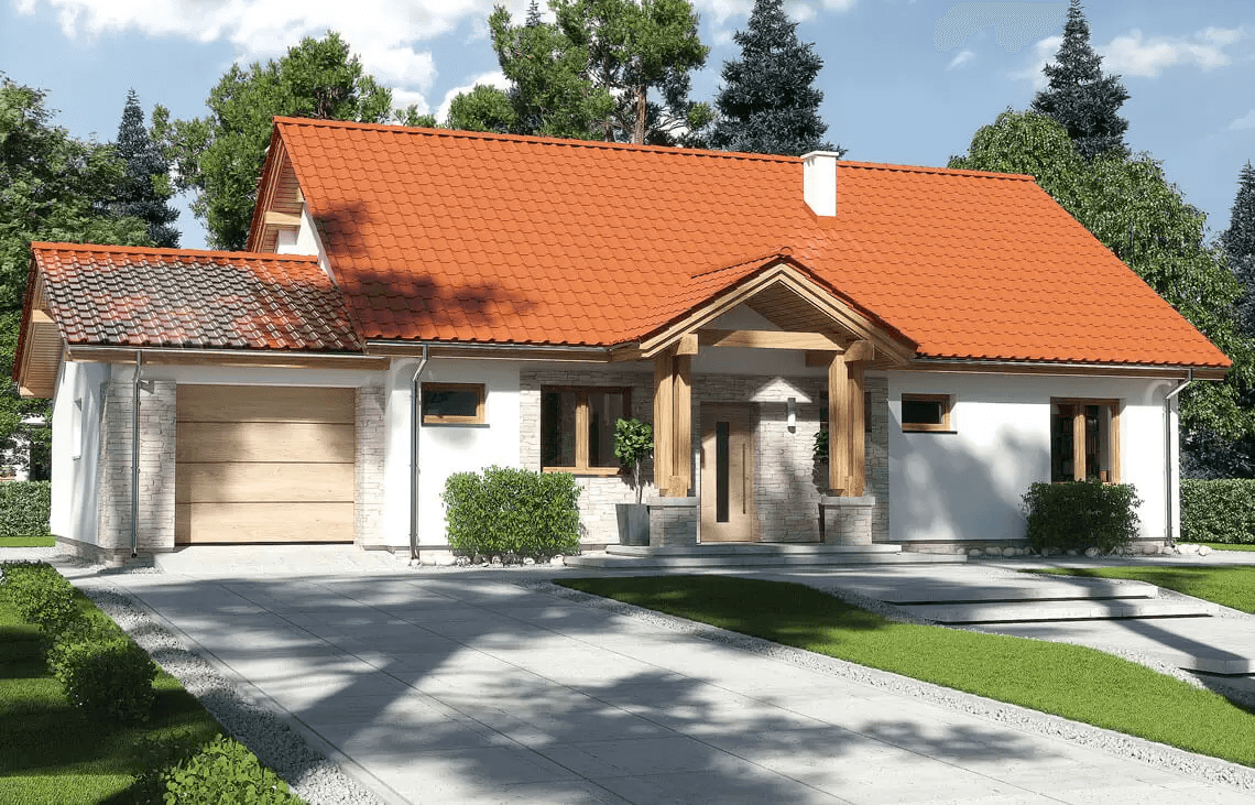 Wizualizacja domu jednorodzinnego Anita Nova A