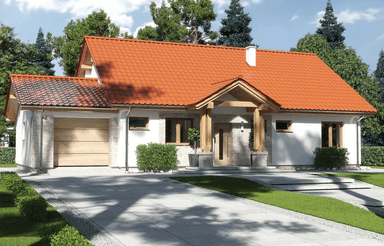 Wizualizacja domu jednorodzinnego Anita Nova A