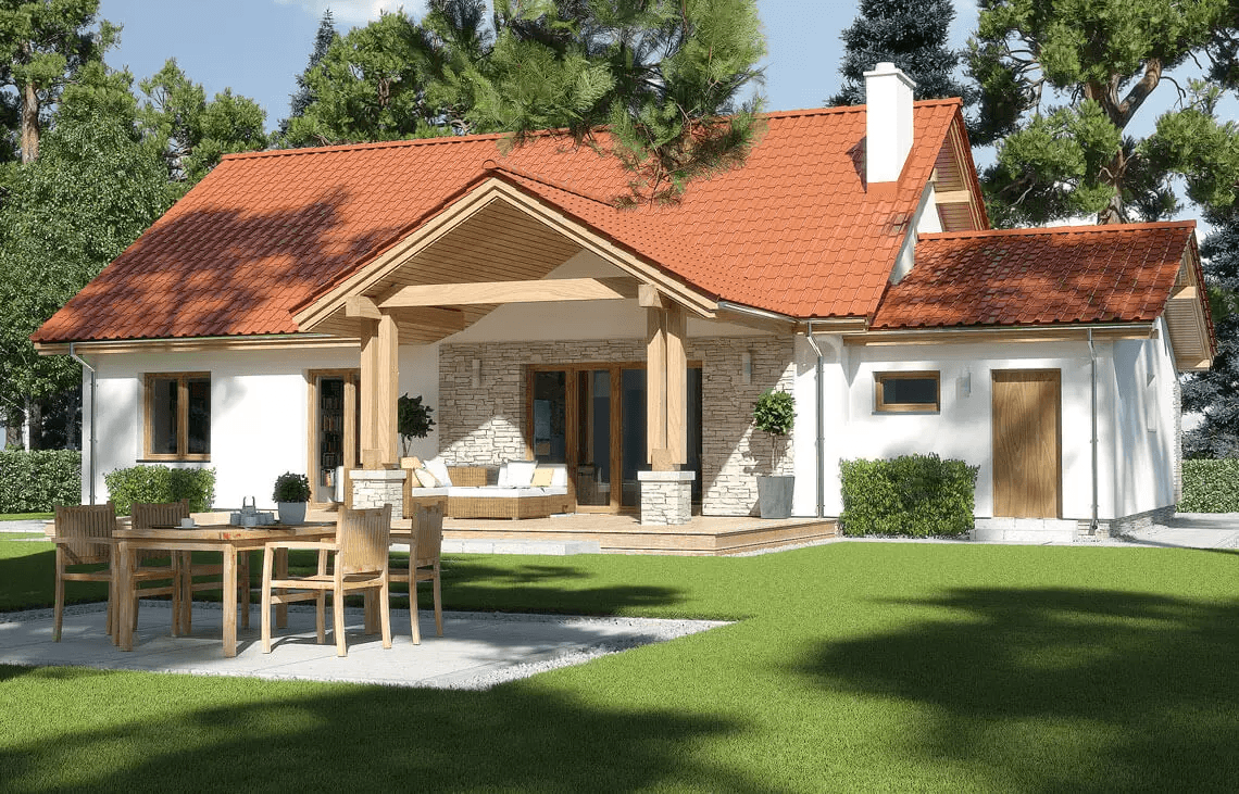 Wizualizacja domu jednorodzinnego Anita Nova A