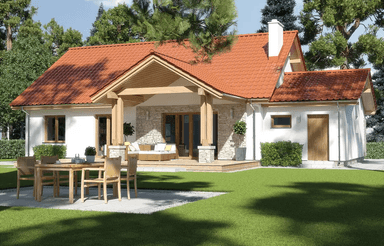 Wizualizacja domu jednorodzinnego Anita Nova A